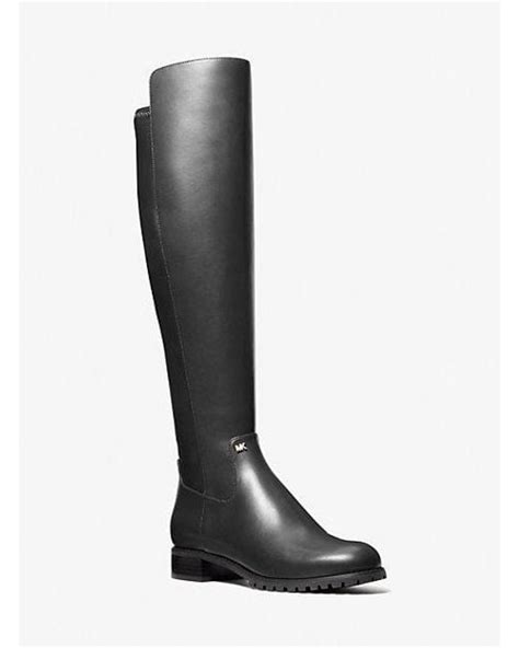 Michael Kors Britt Riding Boot in Black 